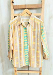 Tan Colour Printed Shirt Size-44-46