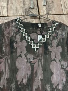 Floral Print Kurta
