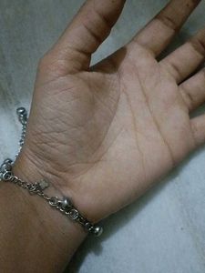 Silver Anklet with Charms