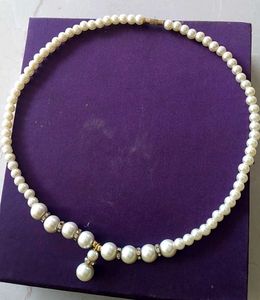 Vintage Pearl & Rhinestone Necklace