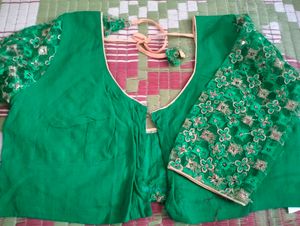green beautiful blouse