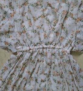White floral frock !