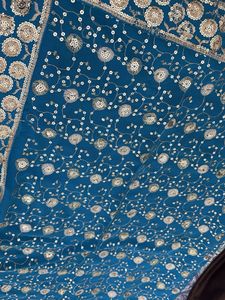 Elegant Teal Saree