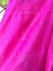 Magenta &amp; Green Silk Saree