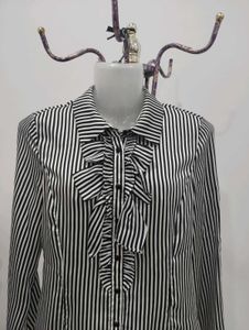 Striped Ruffle Blouse