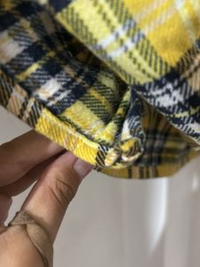 Yellow Gingham Puff Sleeves Top (sale)