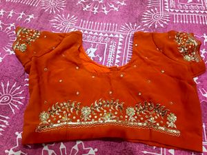 beautiful stone work blouse