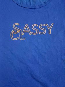 Classy Blue Graphic Tee
