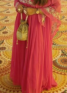 Pink Ethnic Long Gown
