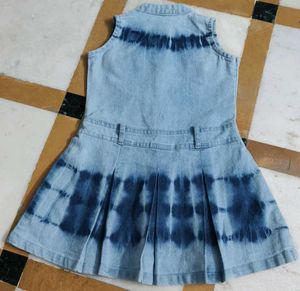 Tie-Dye Denim Dress