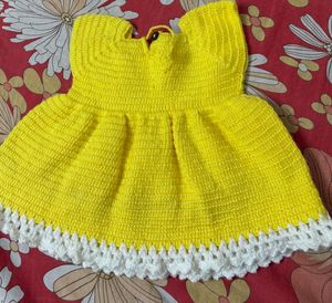 Adorable Hand-Knitted Baby Dress