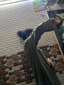 Olive Colour Full Length Burkha