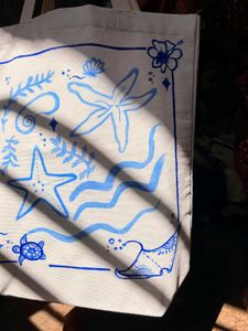 Hand-Painted Tote Bag