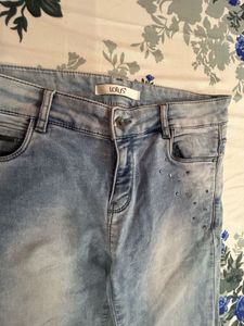 Ripped &amp; Rhinestone Jeans