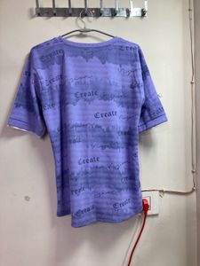 Purple &#34;Radiant&#34; And Green “Groovy” Graphic Tee