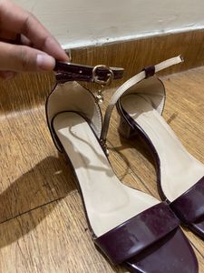 maroon heels