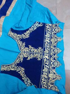 Blue Anarkali