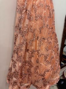 🆕 “Diva” Original Bridal Peach Sequins Gown