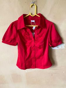 Red Buttoned Shirt