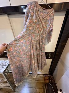 Floral Print Anarkali Kurta