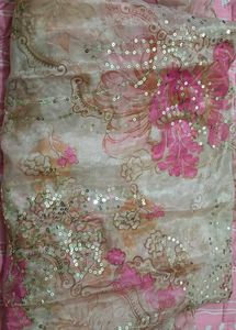 Designer Pink Embellished Festive Saree
