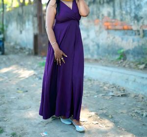 Elegant Purple Maxi Dress