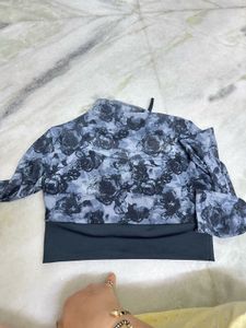 Floral Mesh Long Sleeve Top