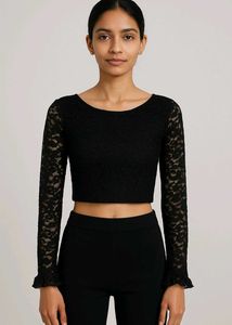 Elegant Black Lace Blouse