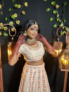 Peach Lehenga Choli