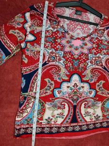 Patterned Long Sleeve Top (CF)