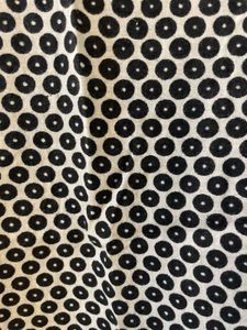 Black And White Printed Kurti
