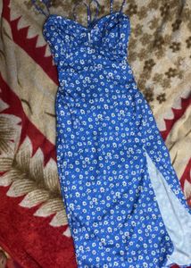 Floral Blue Bodycon
