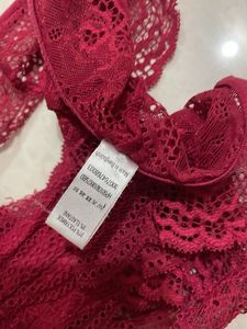 Red Lace Briefs