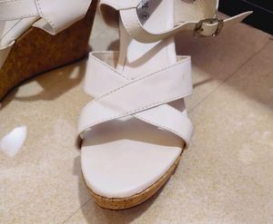 Marc Loire  White Wedge Sandals Brand New Never Us