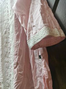 ✨ Pink Cotton Embroidered Kurta ✨