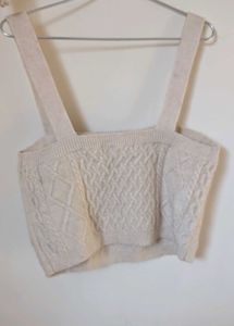 H&amp;M Cable Knit Crop Top