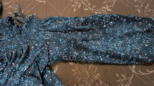 Soft Streachable Blue Print Top For Women