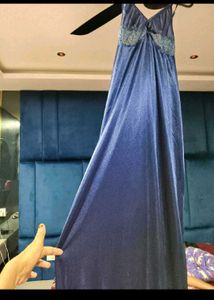 Silky Blue Nightgown