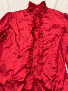 Red Satin Shirt