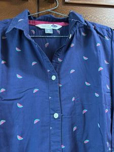 Old Navy Blue Print Shirt