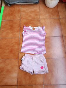 Cute Girls&#39; Top &amp; Shorts Set