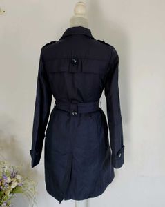 Navy Blue Classic Trench Coat