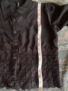 Elegant Black Lace Top