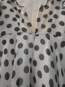 BLACK AND WHITE KURTA.