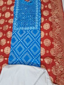 Blue Elegant Kurta Set