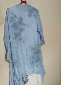 Women single piece dress with Fish cut shrug Total