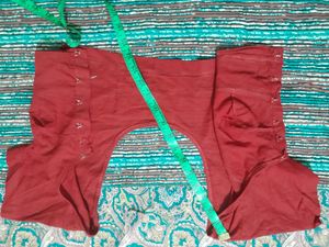 Maroon Choli cut Blouse