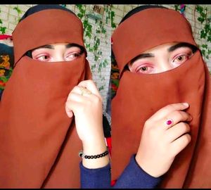 Brown Face Covering Niqab