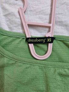 Green Puff Sleeve Top