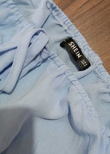 Shein Light Blue Crop Top